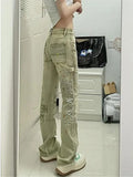 Women Loose Vintage Pants Girl Fashion Harajuku Baggy Jeans Casual Funny Clothing Ins Gothic Trousers Summer Straight