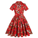 60s Vintage Tunic Dresses Summer Spring Retro Pin Up 2022 Women Jurk Casual Party Robe Rockabilly Dresses