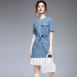 Outfits For Women Mini Dresses Satin Short Sleeve O Neck Dress Sexy Ladies Night Club Wear Slim Dresses Fashion