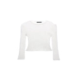 Zingj / Summer 2023 New Hot Selling Long-Sleeved Round Collar Thin Breathable Knit-Outfit