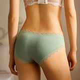 3pcs Sexy Lace Panties Women's Cotton Underwear Seamless Cute Bow Briefs Soft Comfort Lingerie Female Sexy