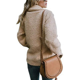 Women Winter Teddy Coat Female Warm Faux Fur England Coat Casual Oversized Soft Fluffy Fleece Jackets