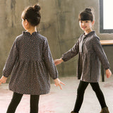 Spring Autumn Girl Dress Cotton Long Sleeve Children's Dress Floral Kids Dresses for Girls Fashion Girls Princess