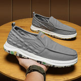 Loafer New Driving Lazy Canvas Shoes LightMen's Vulcanized Shoes Breathable Footwear Men's Flat Shoes Sneaker