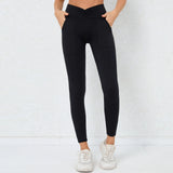 Zingj Quick Dry Lift Hip Tight Yoga Pants Pleated High-Waist Fitness Pants Over Wool Running Pants- Outfit