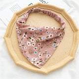 Flower Print Hair Scarf Floral Triangle Bandanas For WomenG Girls 2021 Boho Elastic Hair bands Headband Hair