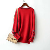 knitted jacket 2021 new autumn and winter Korean version of the V-neck fashion outer cardigan sweater