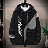 Hoodie Casual Spring Street Hoodie Sweatshirt Men Harajuku Pullover Letter Japanese Men Pocket Crew