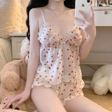 Windberry Sling Pyjamas V-Neck Shorts Two-Piece Summer 2025 New Sweet And Cute Homewear