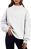 Fashion Casual Velvet Dress Women's Thick Half-High Collar Loose Women's Clothing In Autumn And Winter