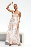 Zingj Spring And Summer New Simple Print Fashion Slip Big Skirt
