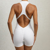 Zingj Right Line Tight With Zipper Sports Yoga Pants Honey Peach Hip Integrated Speed Dry Fold Healthy-Outfit