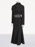 Temperament Famous Wind Fish Tail Hem Jacket 2025 New Heavy Industry Waist Seal Design Slim Thin Robe