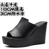 Waterproof Table Thick Bottom Slippers High Slope And Fitting Room Slippers Ultra-High Heel Night Shop Show Loose Girl Cold
