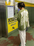 Oversized Skeleton Knit Sweater- Outfit