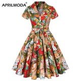 60s Vintage Tunic Dresses Summer Spring Retro Pin Up 2022 Women Jurk Casual Party Robe Rockabilly Dresses