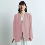 Suit Spring And Autumn New Cushion Shoulder Leisure Fashion Temperament Slim Thin Professional Gray Small Suit