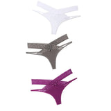 Set Women Sexy Lace Panties Transparent Low-waist Underpant Hollow Out Thong Female Seamless G-string Underwear