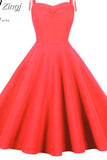 Women Summer Fashion Black Party Dress Solid Spaghetti Strap Sexy A-line Midi Sundress Robe Femme