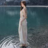 Zingj Acid Halter Dress Dress Spring And Summer High-End Delicate Vacation Fairy Gauze