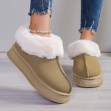 Warm Wool Snow Boots 2024 Winter Thickened Warm Fur As A Whole Comfortable To Wear Casual Cotton