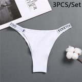 Panties Cotton Briefs Female Underpants Sexy Thong Pantys Underwear Solid Color Intimates Lingerie For Women
