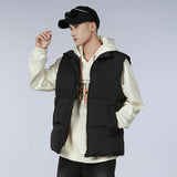 Winter Simple Korean Version Cotton Vest Slim Men And Women Lovers Versatile New Handsome Coat Warm Leisure Joker-Outfit
