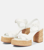 Red-Soled Summer Cursive High-Heeled Sandals Round Head Waterproof Table High Heel Sandals Roman Strap High Heel Sandals