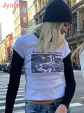 Silence Graphic T-Shirt Women Summer Cotton Round Neck Rock n Roll Y2K Tee Shirt Tops 2021 Casual T Shirt