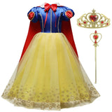 Winter Dress New Queen Halloween Costume For Kids Cosplay Dresses Princess disfraz carnaval vestido de festa
