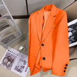 Zingj Small Suit Jacket Female Small 2024 Spring And Autumn New Korean Version Of Loose Suit Design Sense