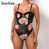 Women Autumn Winter Long Sleeve Square Collar Rose Printed Bodycon Package Hip Mini Dress 2020 Fall Clothes