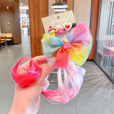 Sweet Colorful Hairpin Lovely Children Girls Hairclip Kids Cute Barrette Cartoon Extension Braider Rainbow Hair