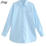 Hot Sale Women Popular Candy Colors Pocket Patch Casual Smock Blouse Office Ladies Breasted Shirt Chic Blusas Tops