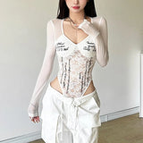 Autumn 2024 New Women's Fashion Sexy Character Lace Hollow Solid Color
