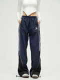 Zingj Casual Sports Pants Female Summer Thin Straight Tube Wide Legs Loose Versatile Speed Dry Overalls Red