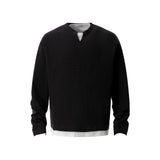 Wears Two Long-Sleeved T-Shirts For Men And Women Loosely Lazy Wind Oversize Design Sense Simple