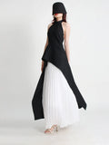 Zingj Casual Suit Tide Spring 2024 New Fashion Neck Sleeveless Irregular Two-Piece Women's