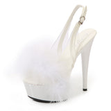 Zingj MAO Hair Hate Day High Nightclub Heel Stiletto 15CM Car Model Sandals Female Runway Steel