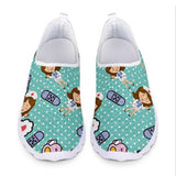 New Breathable Nurse Shoes Doctor Shoes Net Running Shoes Casual Breathable Sports Women's Shoes Flat