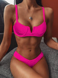 Zingj New Bikini Ebay Bikini V-Neck Swimsuit Ladies Splits Swimsuit Direct