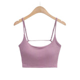 Zingj Fashion Women's Fashion New Fashion French Sweet And Spicy Leisure Sports Be Careful With Chest Cushions Exposed Back Suspenders