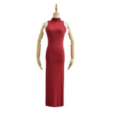 Zingj Trendy Women's Dress, Spicy Style, High Collar, Tight Body, Sleeveless Bag, Buttocks, Bottom-Bottomed Vest Dress, Long