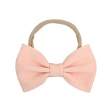inches Solid Elastic Headband Handmade Boutique Hair Rope For Baby Girls Turban Bow Hair Band Headwear Hair Accessories