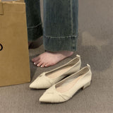 Famous Pointy-Headed Solid Single-Shoe Women In The Autumn Of 2025 New Net Red With 100 Single Shoes With Anti-Slip
