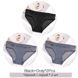 3PCS/Set Transparent Mesh Women's Panties Low Waist Ladies Briefs Female Underpants Fashion Girl Panty Lingerie