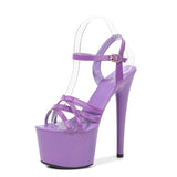 Zingj Leather Sandals Special High Heels Fine Heel Sexy Black Waterproof Table Hate Day Superb High Sandals Female