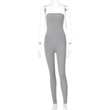 Woman Tight Jumpsuits Casual Sexy Bodycon Overalls Baddie Clothes Combi Femme Rompers One Piece Club Outfits