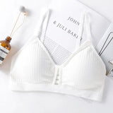 Bralette Hollow Out Bra Wireless Lingerie Fitness Bras For Women Cotton Crop Tops Girl Brassiere Soft Seamless