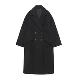 And Winter New Double-Breasted Loose Coat